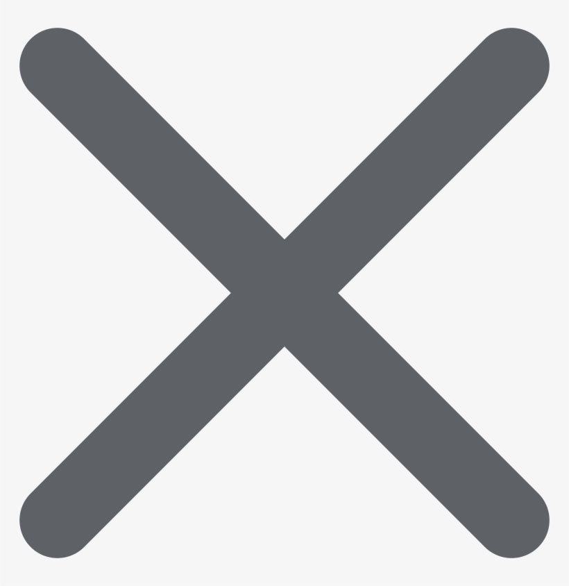 Close Icon Grey Handcoded - Gray Close, transparent png download