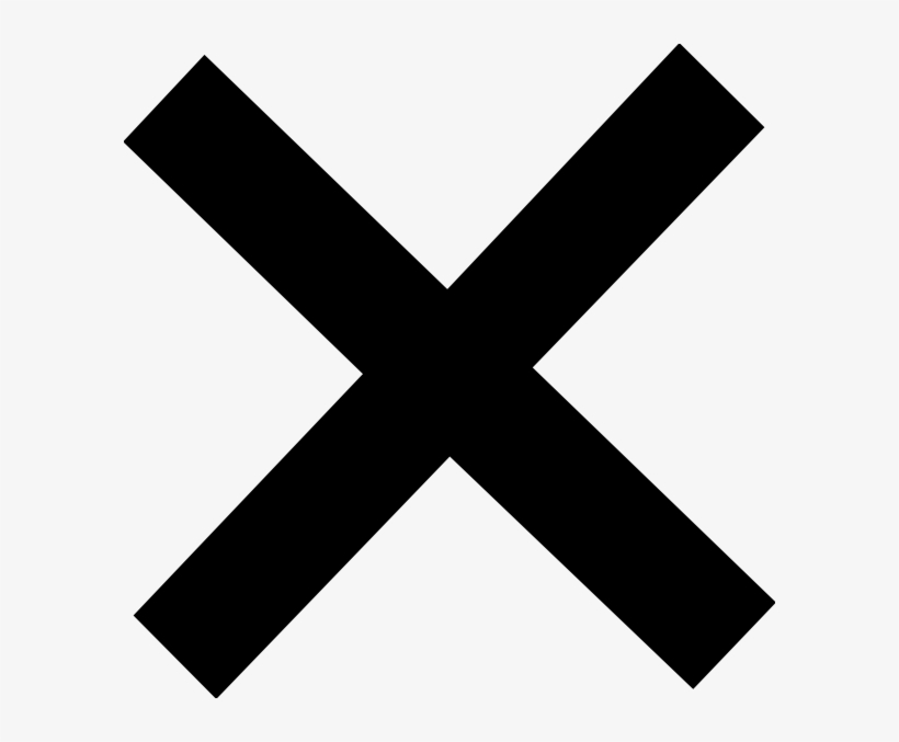 Free Vector Old Turkic Letter D Clip Artclose Icon - Signo De Multiplicar, transparent png download