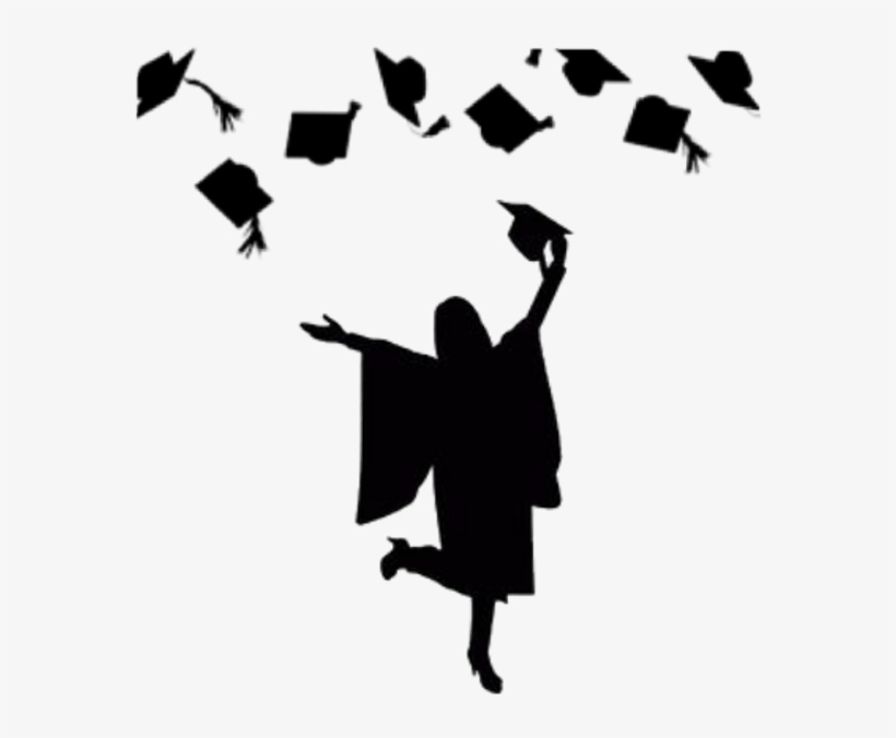 Graduation Silhouette Ftestickers - Studies Graduation, transparent png download