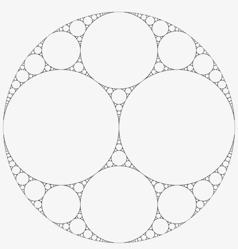 Of Circles Three At A Time That Are Mutually Touching, - Pappus Chain, transparent png download