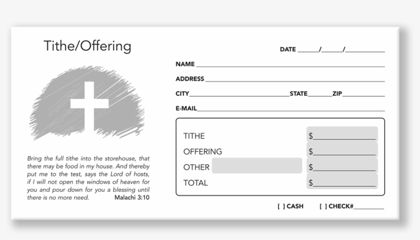 Church Offering Envelope - Number, transparent png download