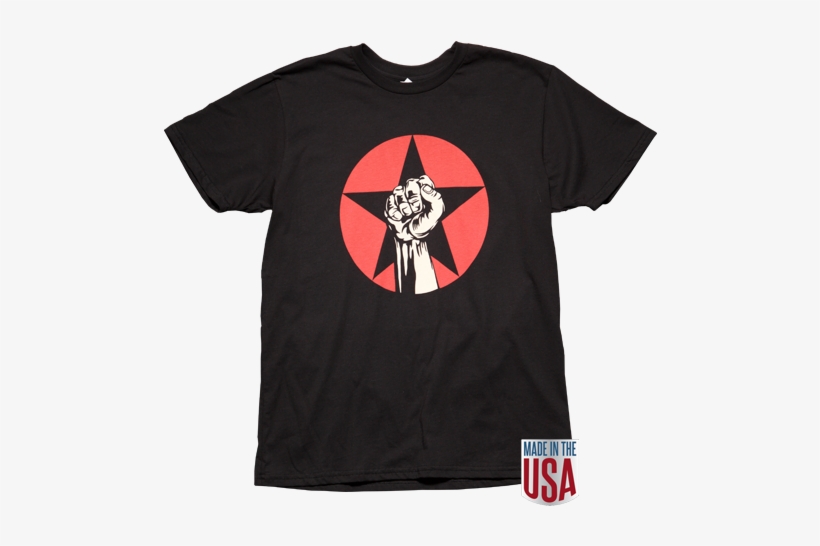 Rage Fist/star 2018 Itinerary Black Ss Tee - Active Shirt, transparent png download