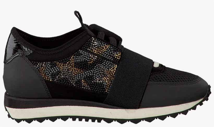 Black Lola Cruz Sneakers Deportivo Brillo Estrellas - Hiking Shoe, transparent png download