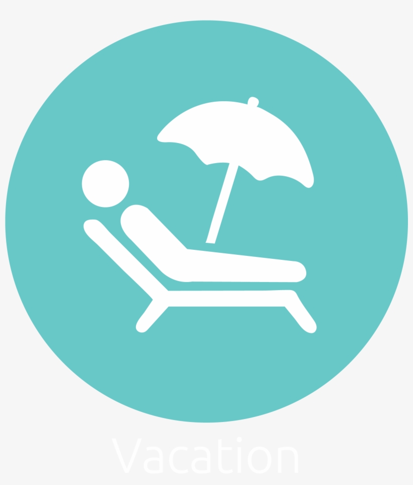 Vacation - Black Circle, transparent png download