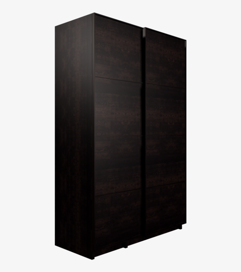 Wardrobe Closet Black Brown Wardrobe Closet - Cupboard, transparent png download