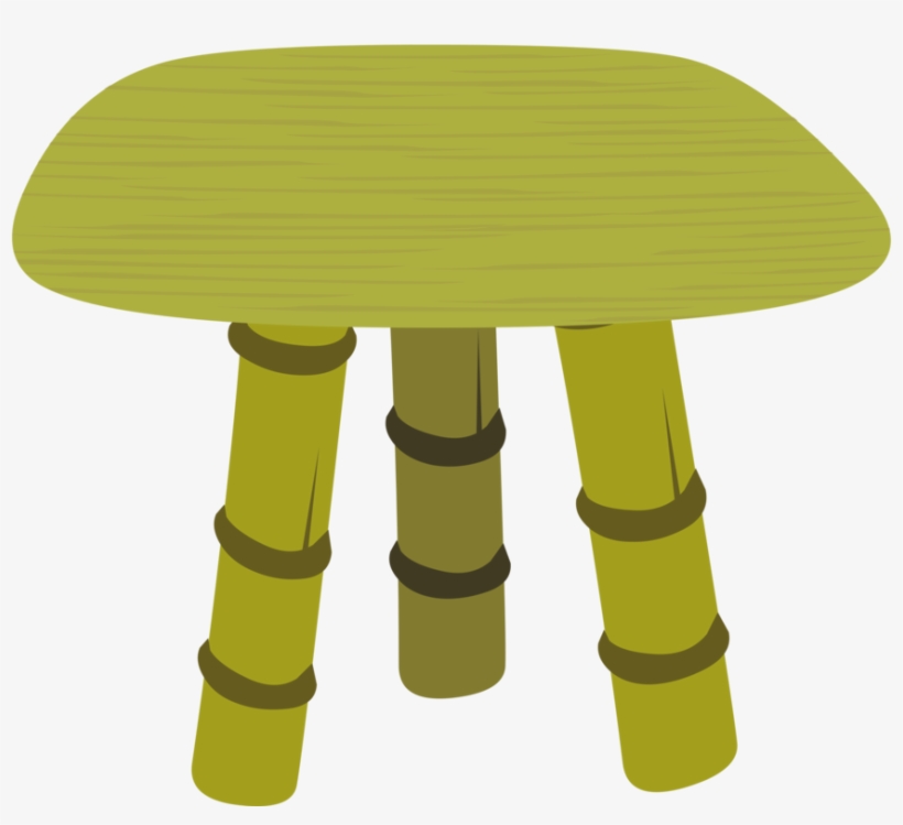 Table Chair Furniture Nipa Hut Bamboo - Bamboo Chair Clipart, transparent png download