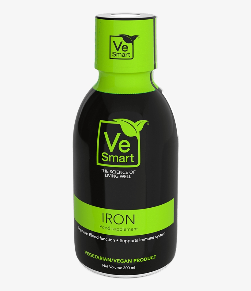 Vesmart Iron Supplement Bottle Above - Iron, transparent png download