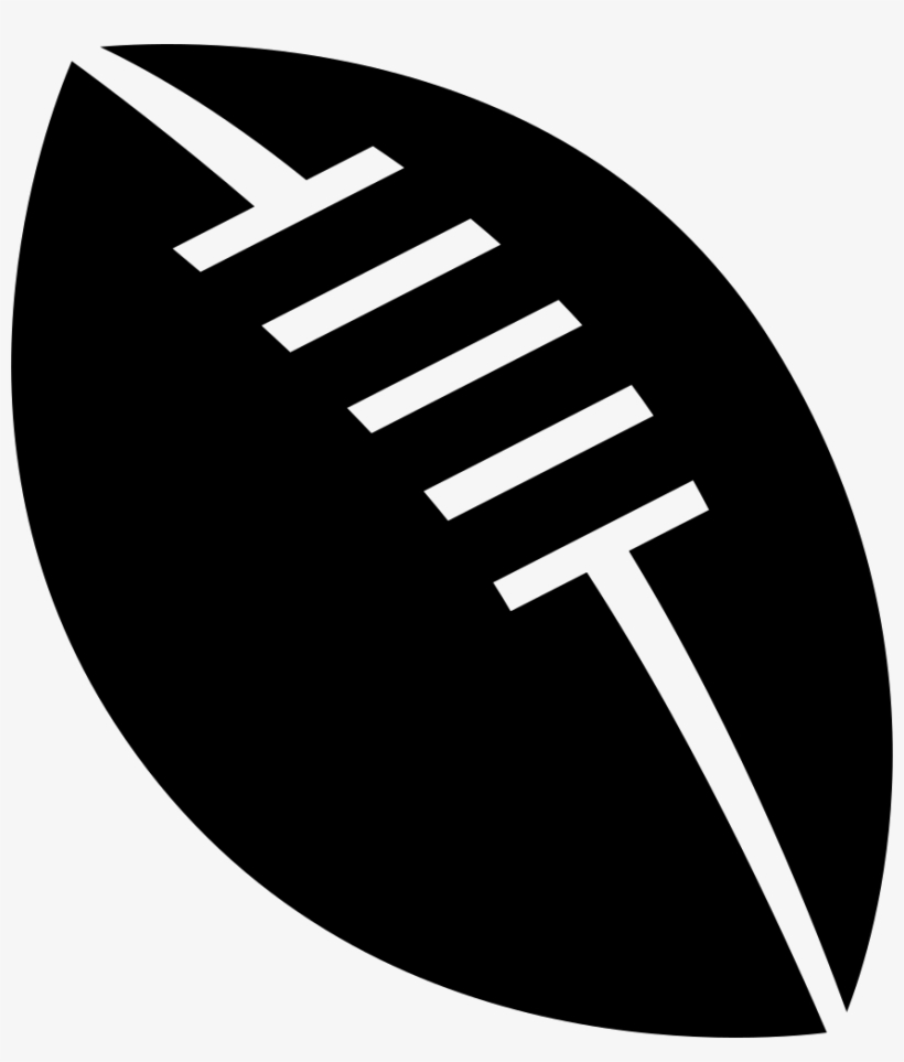 Rugby Ball With White Details Comments - Rugby Ball Icon Png, transparent png download