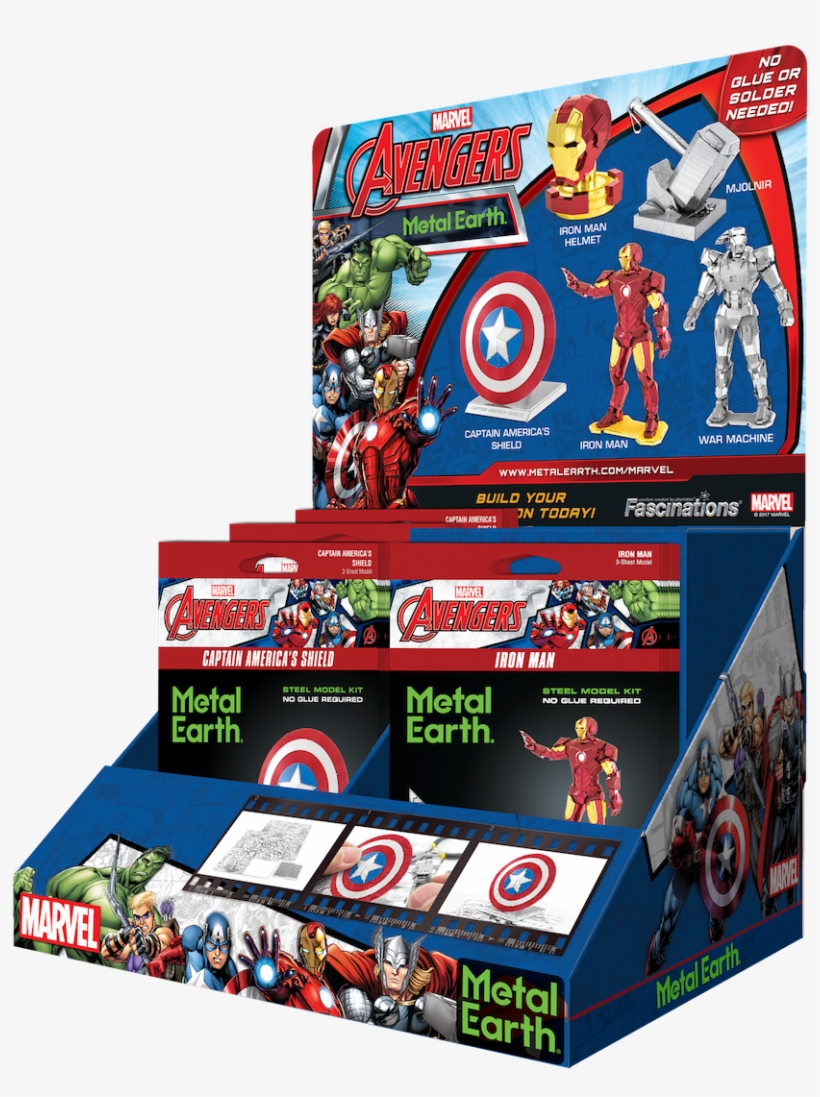 Metal Earth Marvel Thor's Hammer - Action Figure, transparent png download