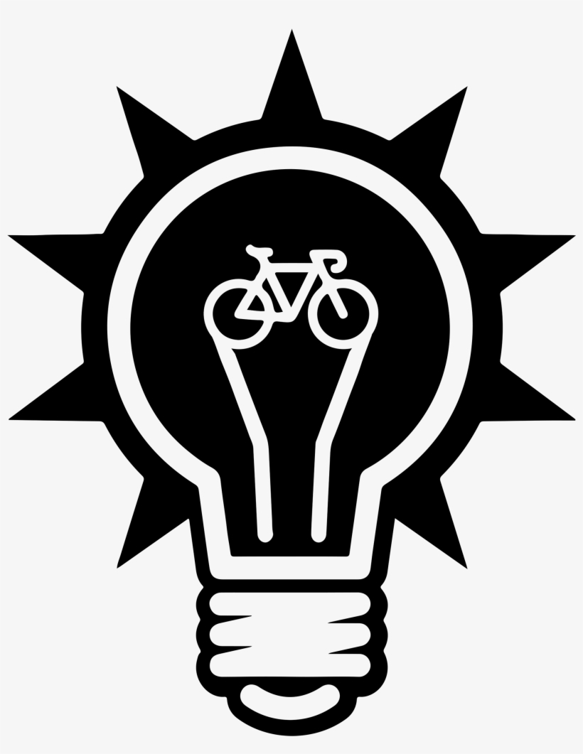 0093 Bright Bicycle Idea - Motifs Design Of Line, transparent png download