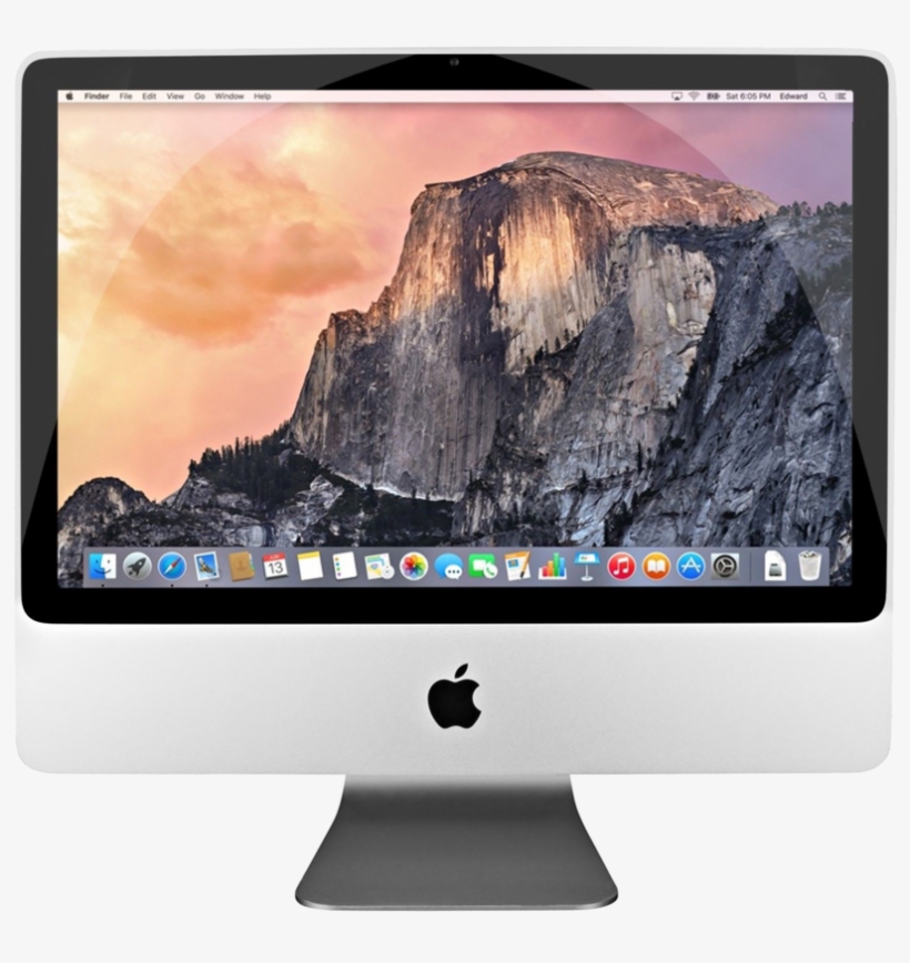 Pre-owned Apple Imac 20" Core 2 Duo - Silver Imac, transparent png download