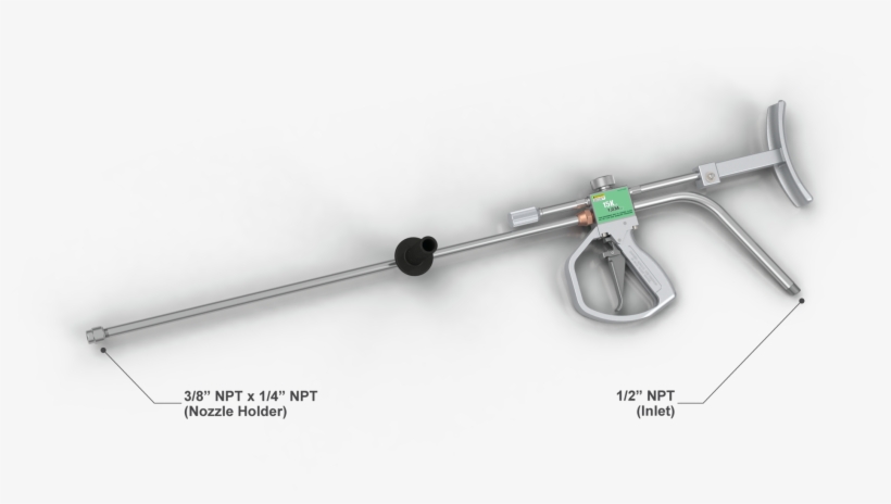 15k Hand-held Dump Gun With 3/8" Npt Barrel - Explosive Weapon, transparent png download
