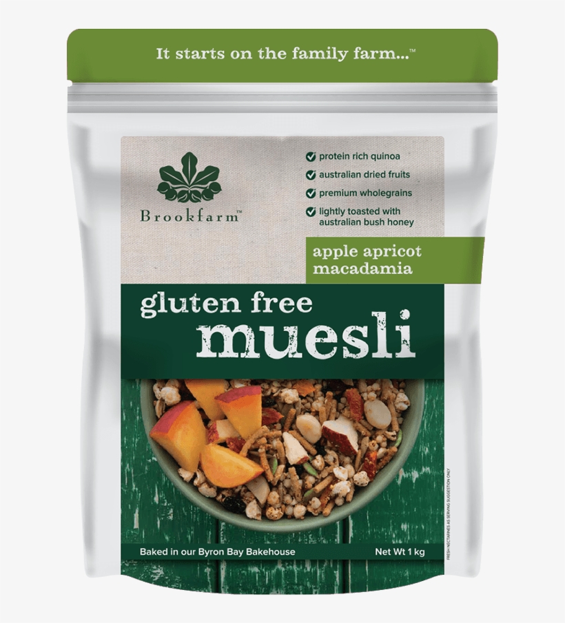Brookfarm Gluten Free Macadamia Muesli With Apple & - Brookfarm Muesli, transparent png download