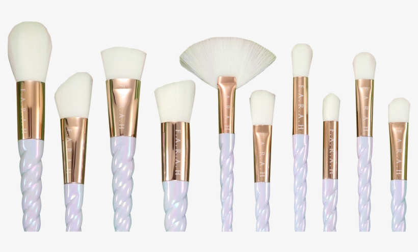 White - White Makeup Brushes Png, transparent png download