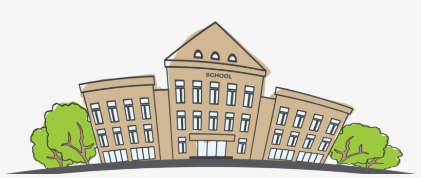 Apartment Complex Clipart School Building - Illustration, transparent png download