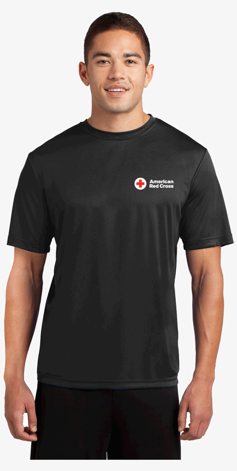 Unisex Performance Short Sleeve T-shirt With American - Sport Tek Iron Grey, transparent png download