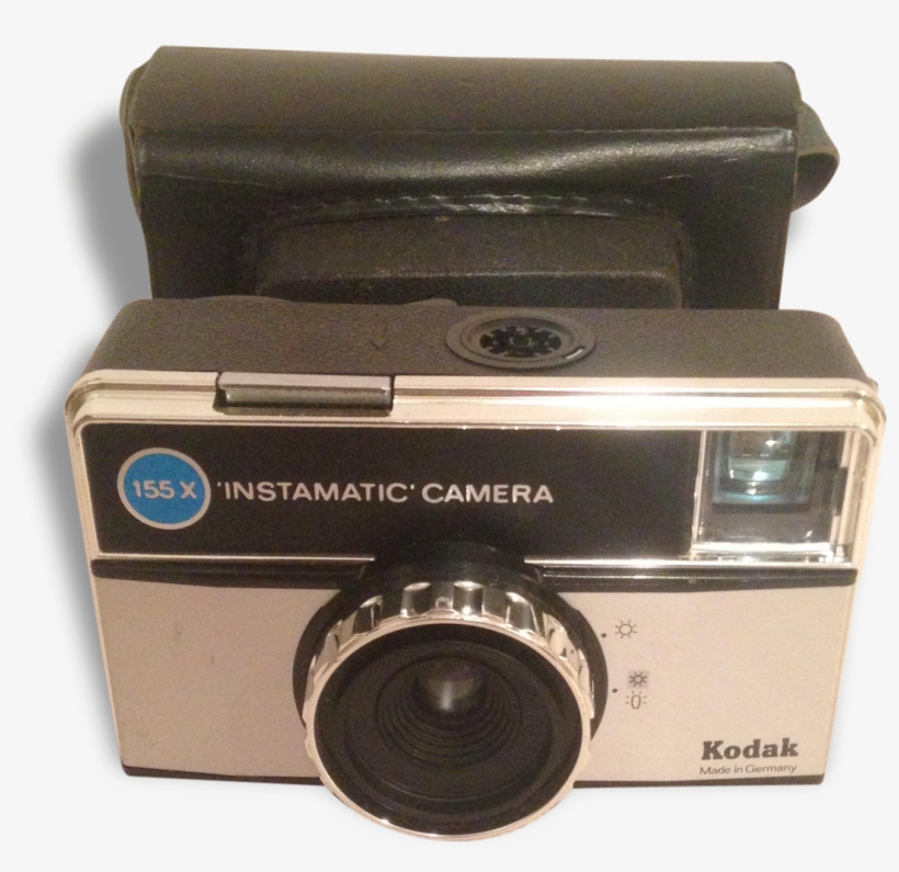 Camera Old Kodak Instamatic 155 X Camera Case Leather - Point-and-shoot Camera, transparent png download