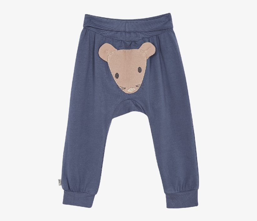 Blue Mouse Baby Sweatpants - Brown Bear, transparent png download