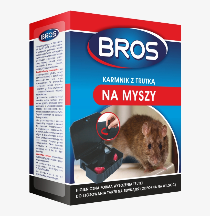Bros Mouse Killer In Bait Box - Bros Spray Na Mrówki, transparent png download