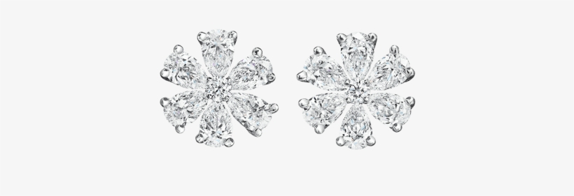 Main Navigation Section - Harry Winston Lotus Cluster Earrings, transparent png download