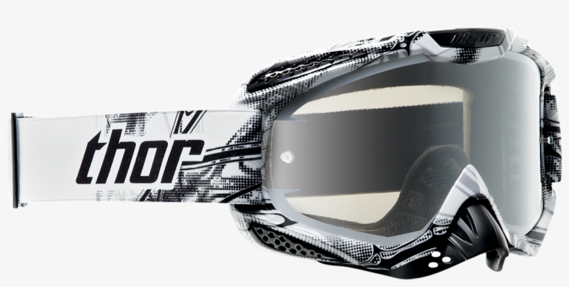 Thor Goggles Ally Scorpio - Black And White Thor Goggles, transparent png download