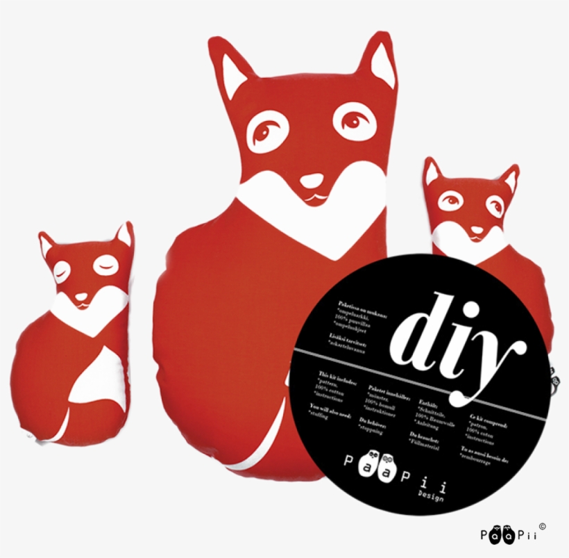 Diy Fox Family, Red - Paapii Bambi, transparent png download