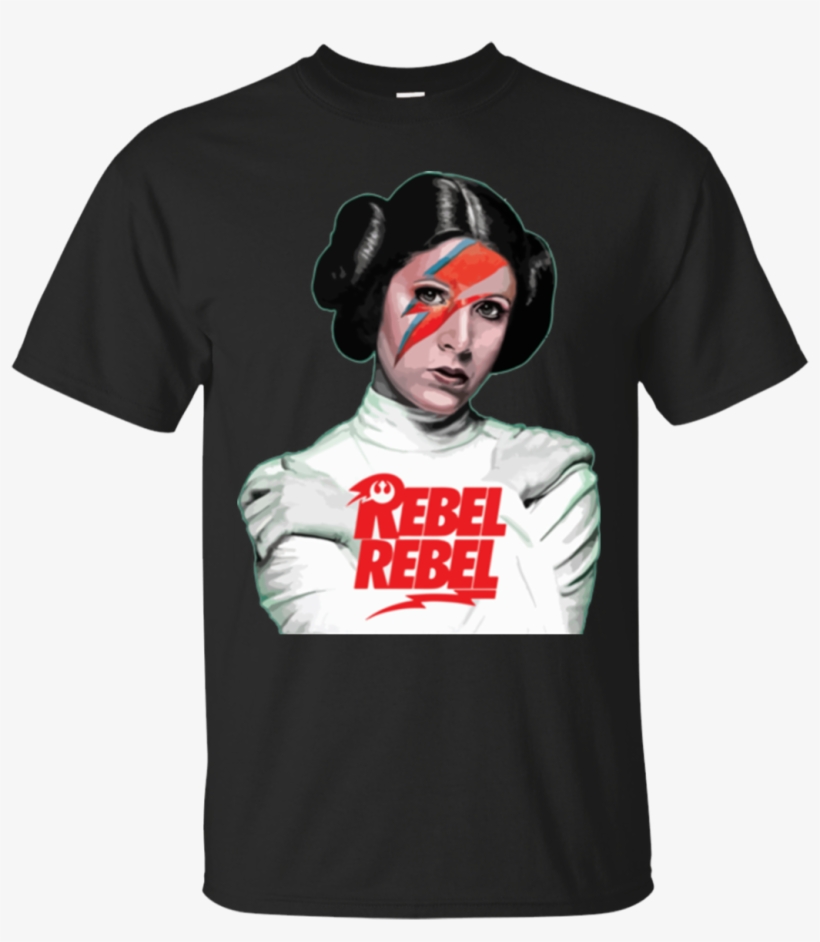 Geometric Celebrity Scarlett Johansson Men's T-shirt - Princess Leia Ziggy Stardust, transparent png download