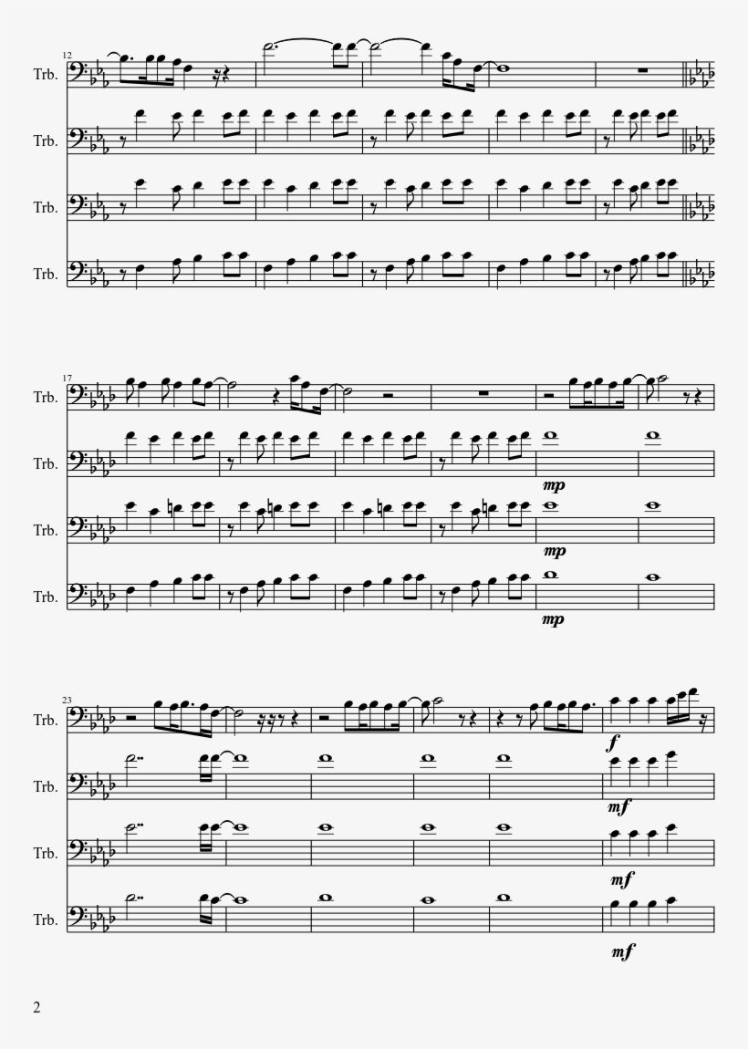 Fat Man Sheet Music Composed By Torrian Wynn 2 Of 3 - Sheet Music, transparent png download