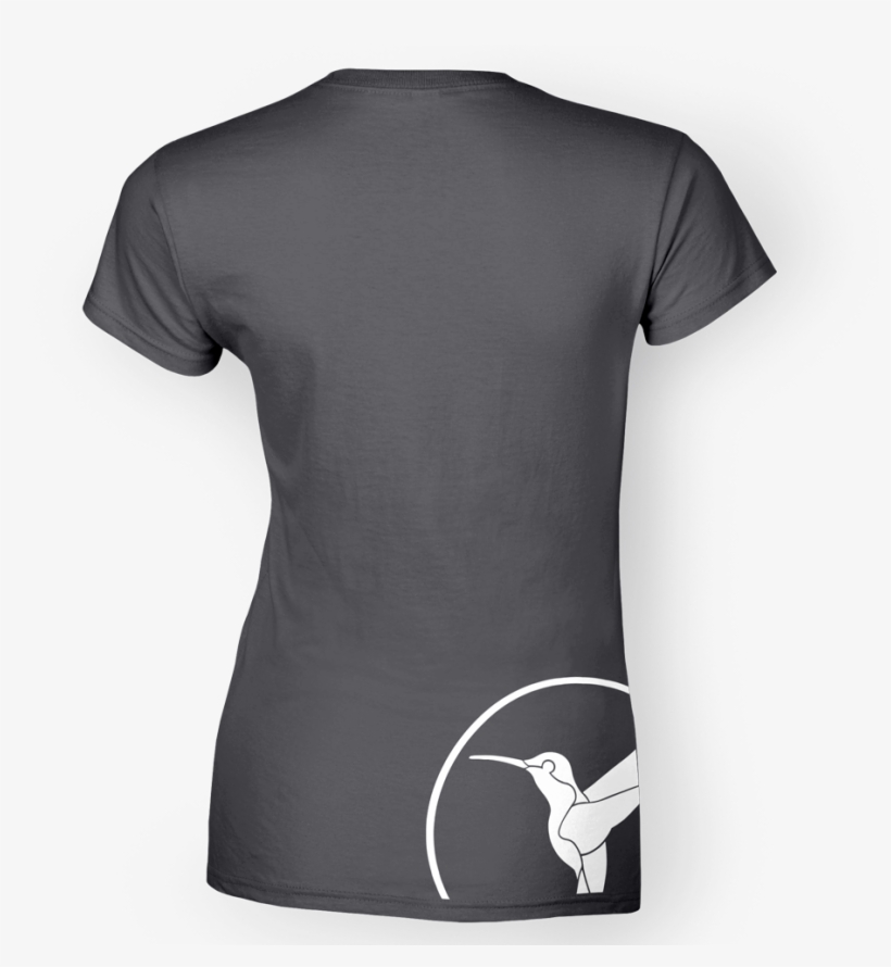 Women's T Shirt Graphite Back White - Active Shirt, transparent png download
