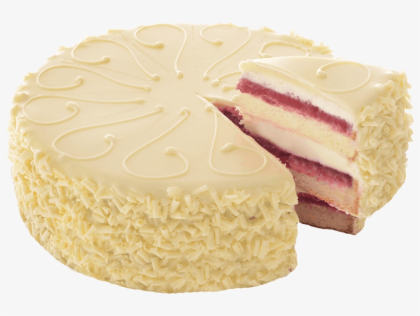 White Chocolate Raspberry Truffle Cake - Sugar Cake, transparent png download