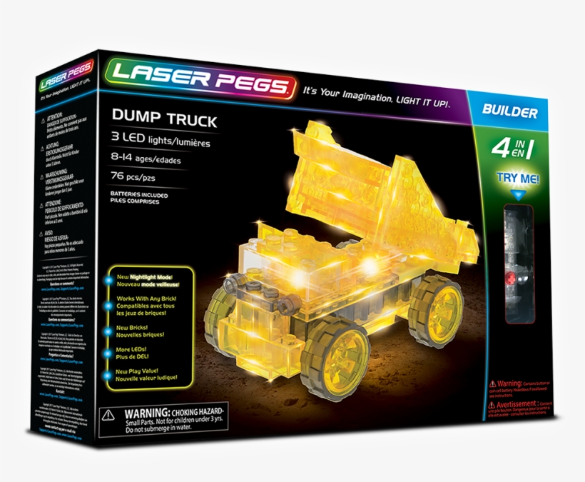 Laser Pegs 4in1 Dump Truck - Laser Pegs 4 In 1, transparent png download