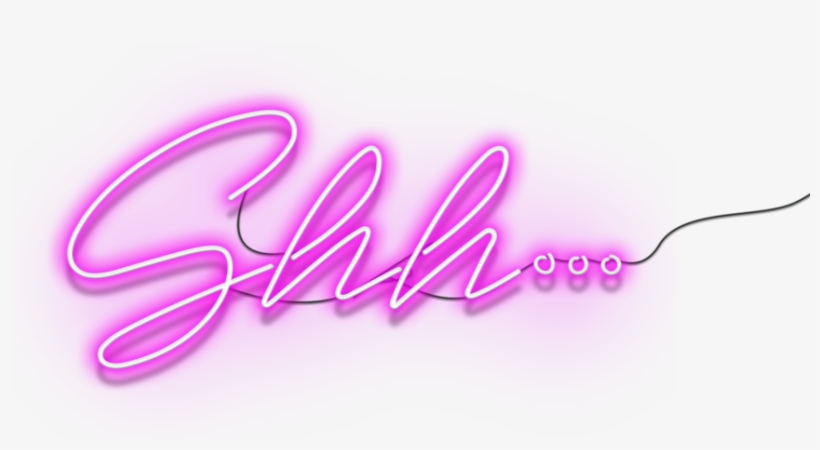 Shh Neonwide - Calligraphy, transparent png download