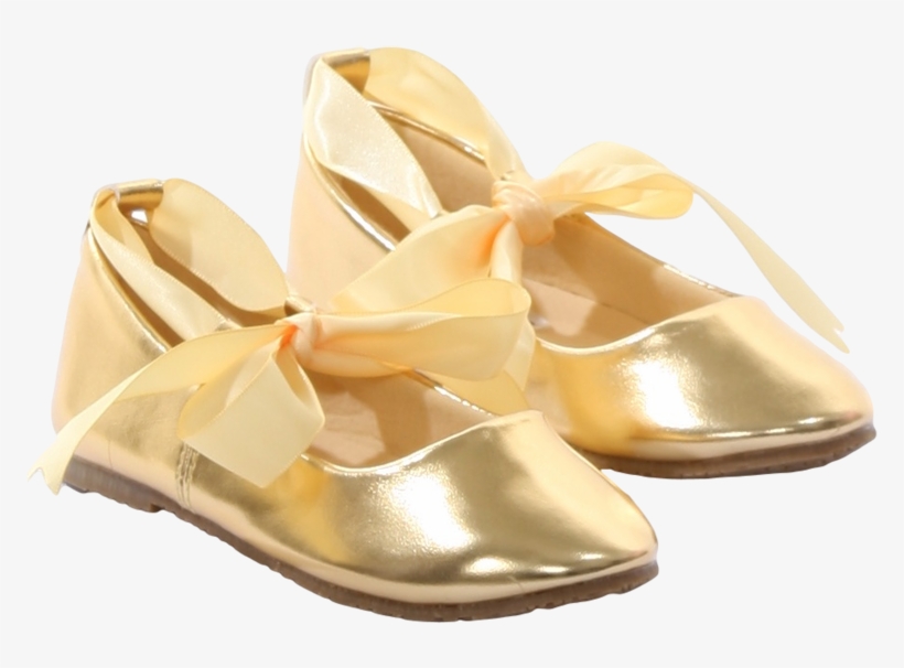girls gold ballet shoes