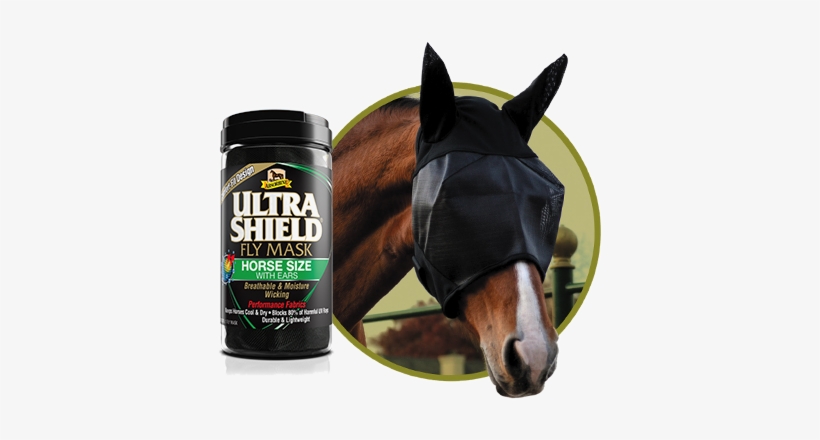 Absorbine Ultrashield Fly Bonnet With Ears - Fly Mask, transparent png download