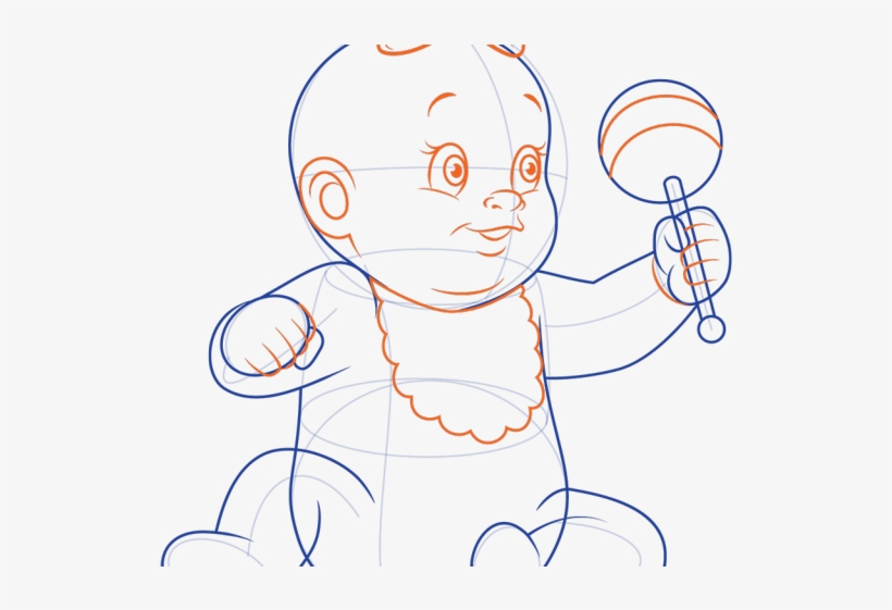 Drawn Baby Baby Rattle, transparent png download
