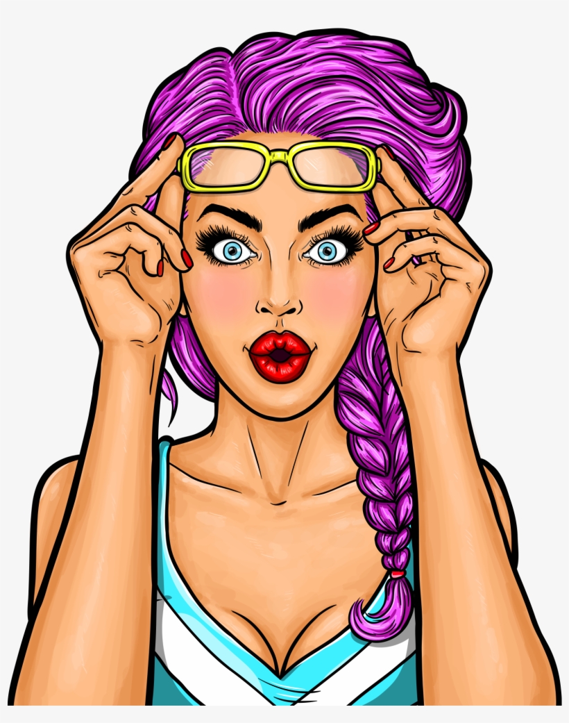 Download - Pop Art Woman Png, transparent png download