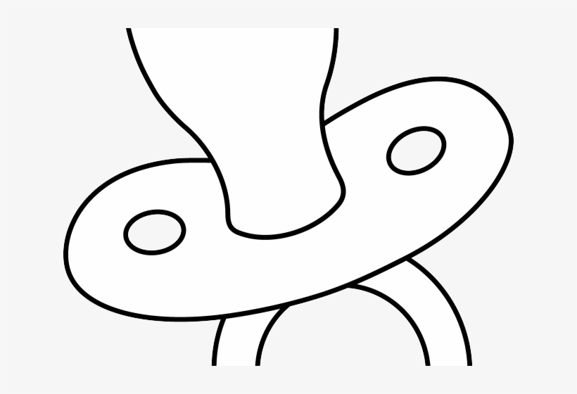 Drawn Baby Baby Rattle - Pacifier, transparent png download