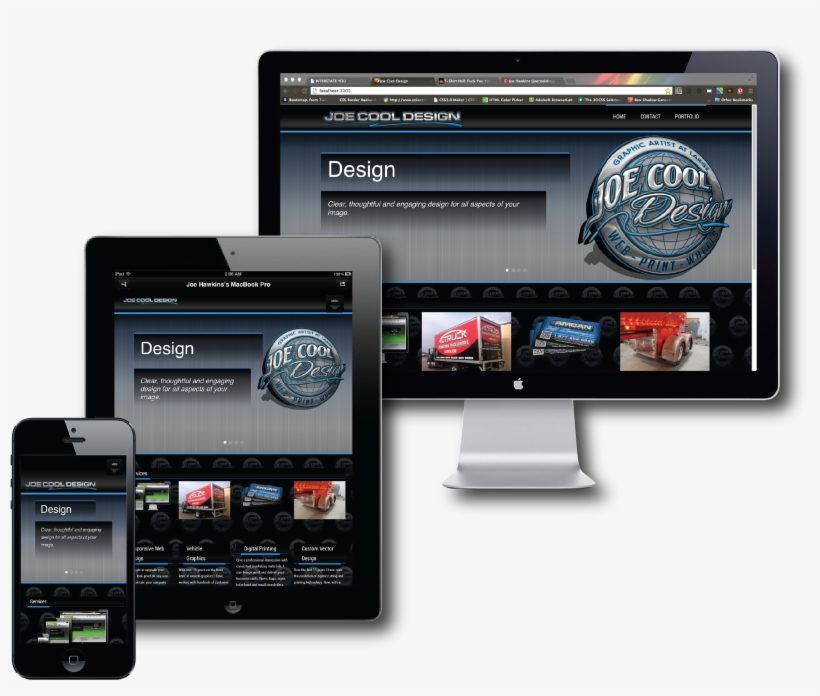 Joe Cool Design Website - Feature Phone, transparent png download