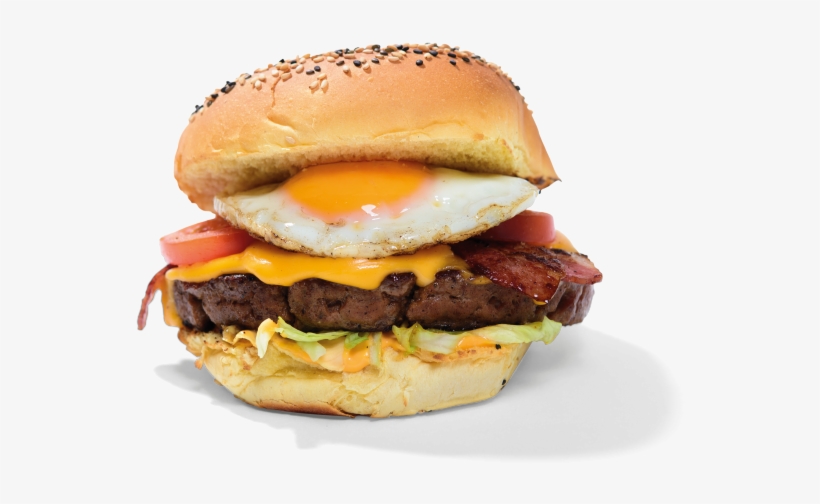 Fried Egg Burger - Hamburger With Egg Png, transparent png download