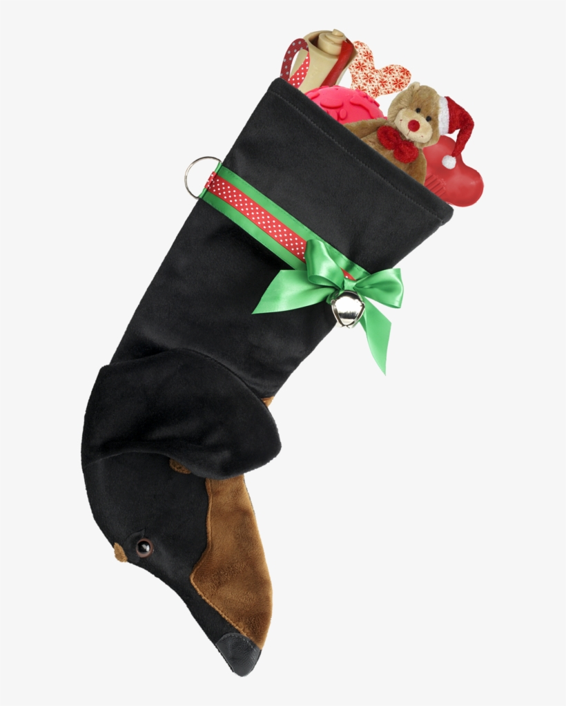 This Dachshund Christmas Dog Stocking Is Perfect For - Dachshund Stocking, transparent png download