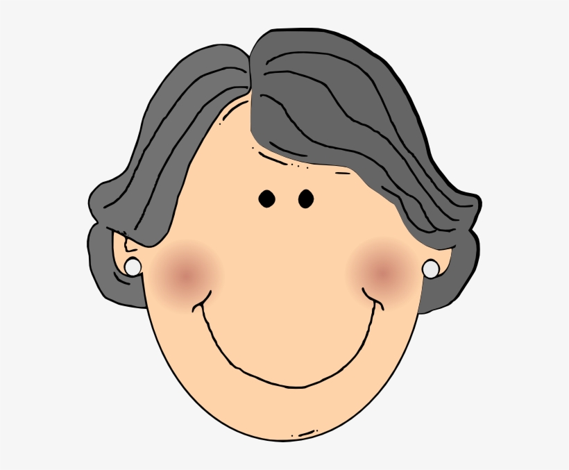 Grandmother Face Clipart, transparent png download