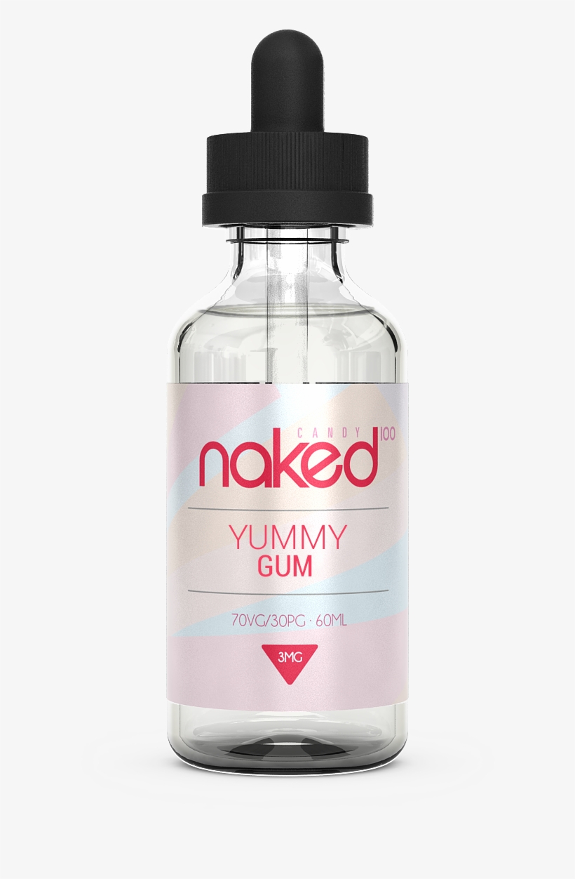 Strawberry Bubble Gum Yummy Gum- Naked - Liquid 50ml 3mg, transparent png download