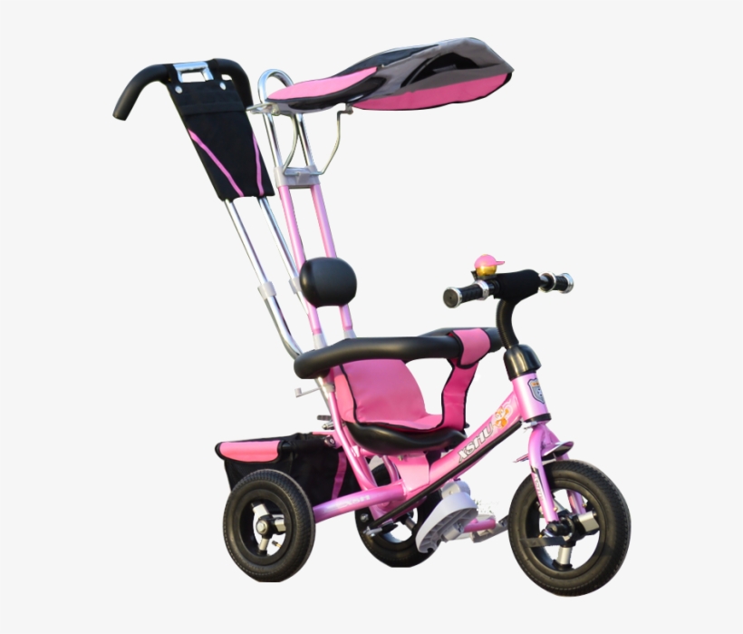 4 In 1 Baby Tricycle In Pink - Tricycle, transparent png download