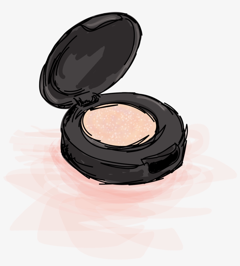 A Round Compact Of Pearly Highlighter - Eye Shadow, transparent png download