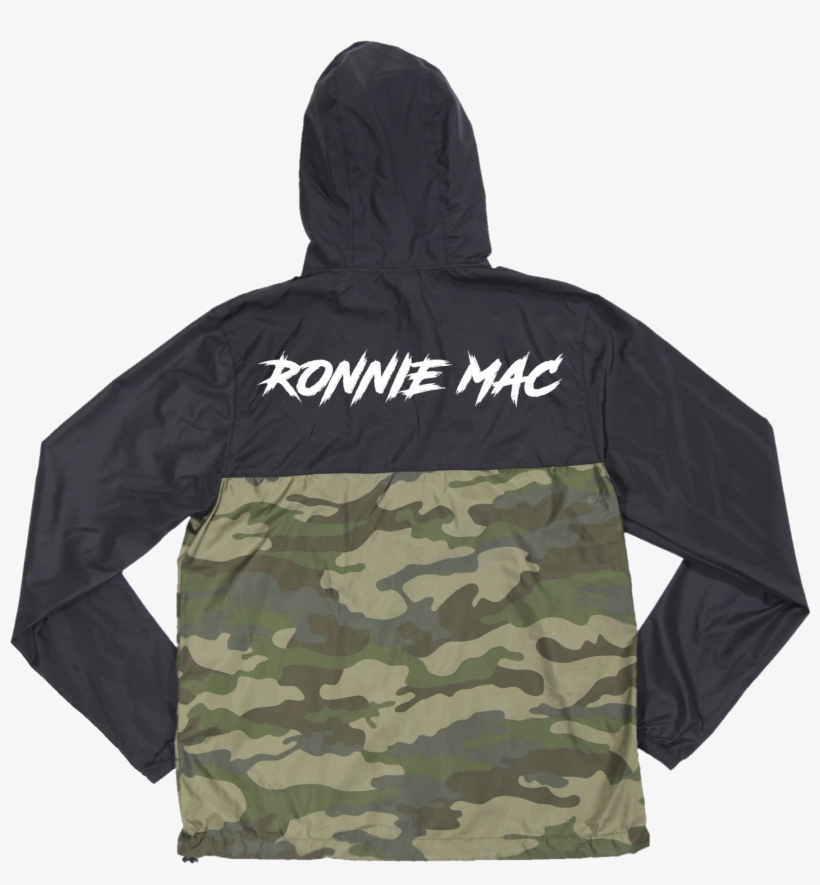 Ronnie Mac Black/camo Windbreaker - Windbreaker, transparent png download