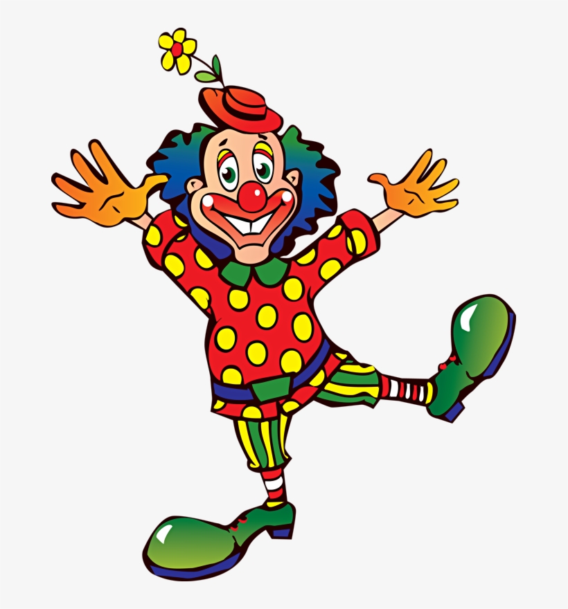 Cartoon - Clown - Clown Cartoon, transparent png download