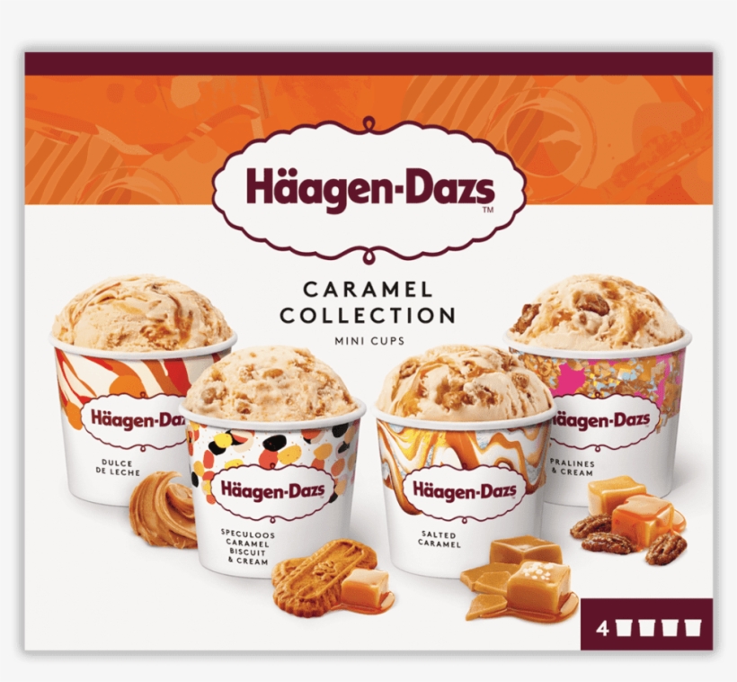 Caramel-collectionshn - Haagen Dazs Mini Tubs, transparent png download