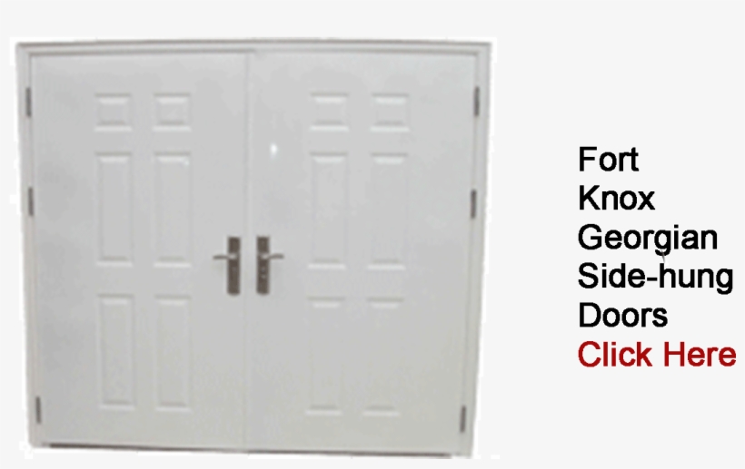 Georgian Side Hung Doors1 - Garage Door, transparent png download