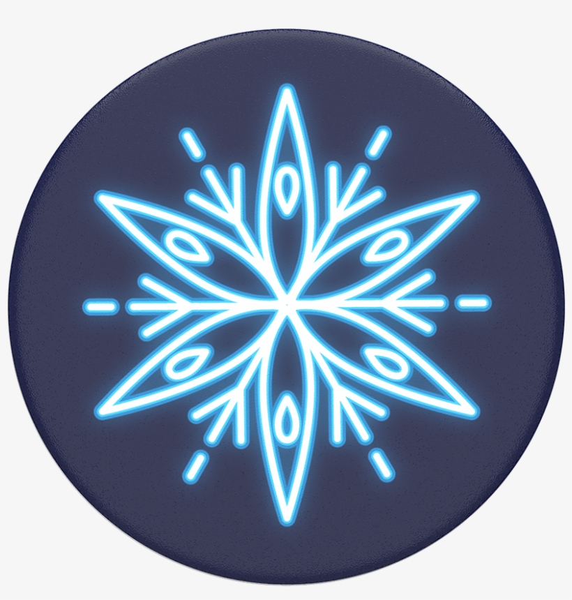 Copo De Nieve De Neón, Popsockets - Popsockets Neon Snowflake, transparent png download