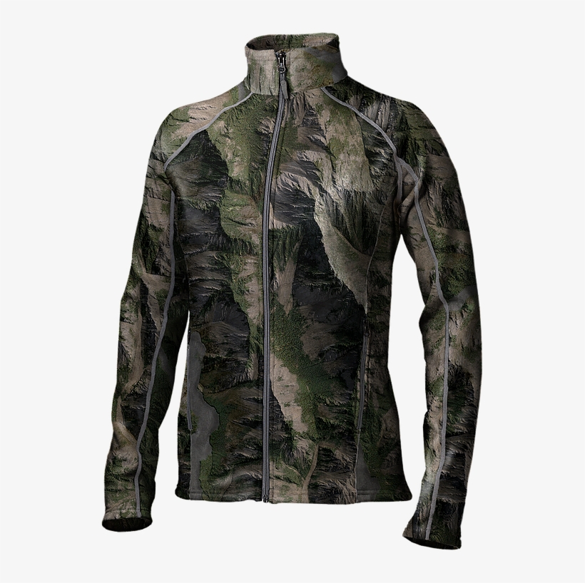 Vert Line Of Camo Patterns - Zipper, transparent png download